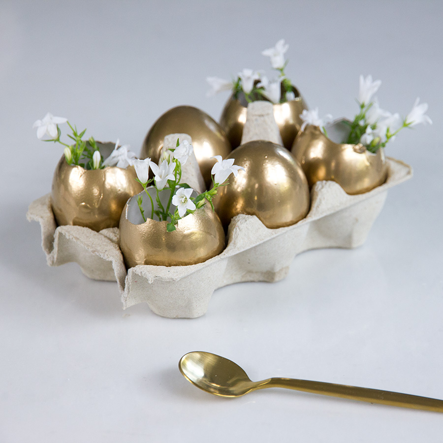 Easter Table Setting Decoration Golden Eggs Folding Bunny Napkin on Lifetime-pieces.com