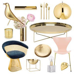 Collage Gold Fever Decoration Ideas on Lifetime-Pieces.com