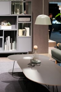 Pendant lamp Ambit, Side Tables, sideboard, exhibitor Muuto, imm cologne fair 2018, blog post lifetime-pieces.com